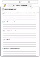 Vorschau - Arbeitsblätter - Molkereifachmann Beruf Arbeitsblätter mit Fragen + Lösungen Deutsch DaZ AB - Seite 3