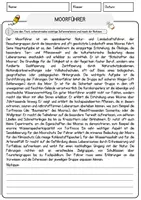 Vorschau - Arbeitsblätter - Moorführer Beruf Arbeitsblätter mit Fragen + Lösungen Deutsch DaZ AB - Seite 1