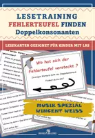 Vorschau - Fördermaterial/Inklusion - Musik Spezial Wincent Weiss: Fehlerteufel Lesekarten Doppelkonsonanten - Deckblatt