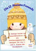 Vorschau - Bildkarten - Die 12 Monate Freunde - Deckblatt