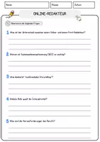 Vorschau - Arbeitsblätter - Online-Redakteur Beruf Arbeitsblätter mit Fragen + Lösungen Deutsch DaZ AB - Seite 3