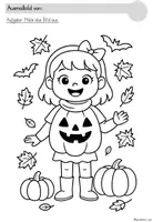 Vorschau - Arbeitsblätter - Ausmalbilder Halloween Vorschule | Kita Mal- und Bastelvorlagen - Seite 3