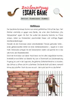 Vorschau - Arbeitsblätter - Escape Game Zeichensetzung, das/dass, Satzglieder (sofort einsatzbereit) - Deckblatt