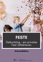 Vorschau - Arbeitsblätter - Feste ⎮ Geburtstag - Ein privates Fest reflektieren - Deckblatt
