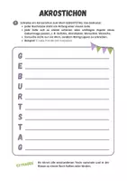 Vorschau - Arbeitsblätter - Feste ⎮ Geburtstag - Ein privates Fest reflektieren - Seite 1