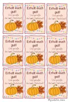 Vorschau - selbst erstellte Cliparts/Grafiken - Feriengruß für die Herbstferien - Kürbisedition - Seite 1