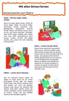 Vorschau - Arbeitsblätter - Mit allen Sinnen lernen - Wissenswertes und Aufgaben - Seite 3