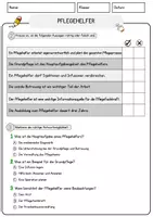 Vorschau - Arbeitsblätter - Pflegehelfer Beruf Arbeitsblätter mit Fragen + Lösungen Deutsch DaZ AB - Seite 2