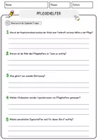 Vorschau - Arbeitsblätter - Pflegehelfer Beruf Arbeitsblätter mit Fragen + Lösungen Deutsch DaZ AB - Seite 3