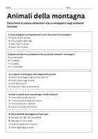 anteprima - Quiz - Quiz: catene alimentari animali montani - Pagina 1