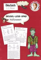 Vorschau - Arbeitsblätter - FREEBIE Lesemalblätter Halloween | Deutsch Klasse 2-3 - Deckblatt