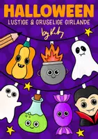 Vorschau - Arbeitsblätter - Lustige Kooperative Grusel Girlande für Halloween - Basteln & Malen im Herbst - Deckblatt