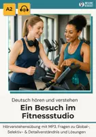 Vorschau - Arbeitsblätter - Hörverstehen A2: Ein Besuch im Fitnessstudio – inkl. Skript, MP3 & Hörprobe - Deckblatt
