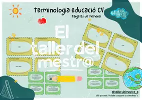 Vista previa - Refuerzo / NEE / Materiales de apoyo - Glossari Oposicions MEEPT en CV (2) - Portada