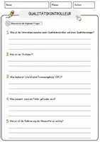 Vorschau - Arbeitsblätter - Qualitätskontrolleur Beruf Arbeitsblätter mit Fragen + Lösungen Deutsch DaZ AB - Seite 3