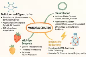 Vorschau - Arbeitsblätter - Arbeitsblatt "Monosaccharide: Glucose und Fructose" + interaktive Lösung & MP3 + Mindmap + Infografik - Seite 3