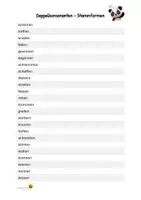 Vorschau - Arbeitsblätter - Doppelkonsonanten in Stammformen - Deckblatt
