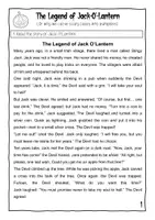 Vorschau - Stundenentwürfe - The Legend of Jack-O'-Lantern Reading Sek I Englisch Kürbis - Seite 3