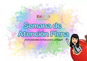 Vista previa - Tarjetas / Manipulativos - Desafío semanal de ATENCIÓN PLENA e INTELIGENCIA EMOCIONAL - página 1
