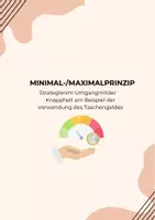 Vorschau - Arbeitsblätter - Das Ökonomische Prinzip- Minimal- und Maximalprinzip - Deckblatt