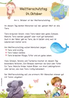 Vorschau - Arbeitsblätter - Welttierschutztag - Seite 2