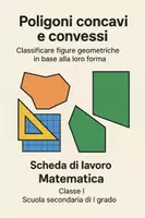 anteprima - Schede informative - Classificare figure geometriche in base alla loro forma. - Pagina di copertina