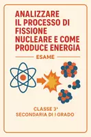 anteprima - Compiti in classe/Test - Esame processo di fissione nucleare e produzione di energia - Pagina di copertina