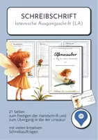 Vorschau - Unterrichtsreihen - Schönschrift Schreibschrift lateinische Ausgangsschrift LA festigen - Deckblatt