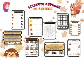 anteprima - Esercizi - raccolta materiali autunnali classe 1 - Pagina di copertina