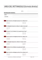 anteprima - Materiale di supporto/inclusione - 50 domande a risposta multipla sull'area del rettangolo e sull'area del quadrato (formule dirette) - Pagina 1