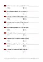 anteprima - Materiale di supporto/inclusione - 50 domande a risposta multipla sull'area del rettangolo e sull'area del quadrato (formule dirette) - Pagina 3