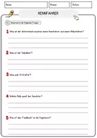 Vorschau - Arbeitsblätter - Rennfahrer Beruf Arbeitsblätter mit Fragen + Lösungen Deutsch DaZ AB - Seite 3