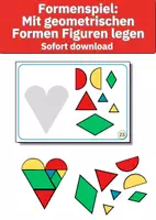 Vorschau - Spiele - Geometrie von Anfang an verstehen – umfassendes Formen-Materialpaket - Seite 1