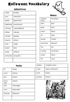 Vorschau - Arbeitsblätter - Halloween Vocabulary - Seite 1