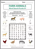 Vorschau - Spiele - Farm Animals in English: Word Search Puzzles for Beginners - Seite 3