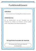 Vorschau - Arbeitsblätter - Funktionsklassen - Einstieg - Seite 1