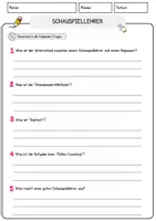 Vorschau - Arbeitsblätter - Schauspiellehrer Beruf Arbeitsblätter mit Fragen + Lösungen Deutsch DaZ AB - Seite 3