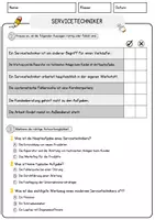 Vorschau - Arbeitsblätter - Servicetechniker Beruf Arbeitsblätter mit Fragen + Lösungen Deutsch DaZ AB - Seite 2