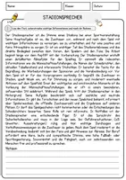 Vorschau - Arbeitsblätter - Stadionsprecher Beruf Arbeitsblätter mit Fragen + Lösungen Deutsch DaZ AB - Seite 1
