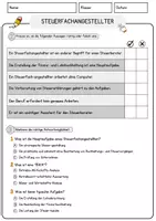 Vorschau - Arbeitsblätter - Steuerfachangestellter Beruf Arbeitsblätter mit Fragen + Lösungen Deutsch DaZ AB - Seite 2