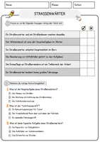 Vorschau - Arbeitsblätter - Straßenwärter Beruf Arbeitsblätter mit Fragen + Lösungen Deutsch DaZ AB - Seite 2