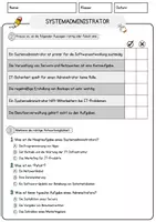 Vorschau - Arbeitsblätter - Systemadministrator Beruf Arbeitsblätter mit Fragen + Lösungen Deutsch DaZ AB - Seite 2