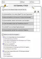 Vorschau - Arbeitsblätter - Systemanalytiker Beruf Arbeitsblätter mit Fragen + Lösungen Deutsch DaZ AB - Seite 2