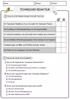 Vorschau - Arbeitsblätter - Technischer Redakteur Beruf Arbeitsblätter mit Fragen + Lösungen Deutsch DaZ AB - Seite 2