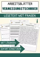 Vorschau - Arbeitsblätter - Vermessungstechniker Beruf Arbeitsblätter mit Fragen + Lösungen Deutsch DaZ AB - Deckblatt