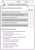 Vorschau - Arbeitsblätter - Wissenschaftlicher Mitarbeiter Beruf Arbeitsblätter mit Fragen + Lösungen Deutsch DaZ AB - Seite 2
