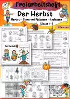 Vorschau - Arbeitsblätter - (Frei)Arbeitsheft Der Herbst Klasse 1 2 3 Freiarbeit/ Lerntheke - Deckblatt