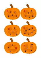 Vorschau - Fördermaterial/Inklusion - Schüttelwörter Halloween - Substantive, Verben, Adjektive - Seite 3