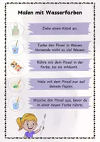 Vorschau - Mal- und Bastelvorlagen - Wasserfarben Einführung "Lilas Farbenland" - Seite 2