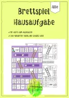 Vorschau - Spiele - Lerncoaching: Plauder-Brettspiel "Hausaufgaben" - Vertretungsstunde - Deckblatt